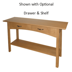 Mill Creek Collection Archives Leisters Furniture Mill Creek Sofa Table With Shelf