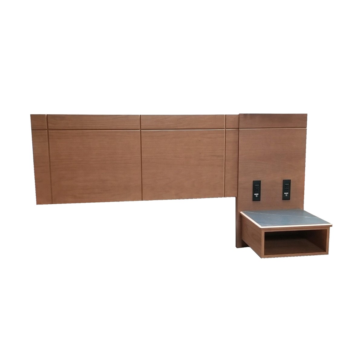Custom 561 Series Wall Mounted Nightstand and Headboard Leisters