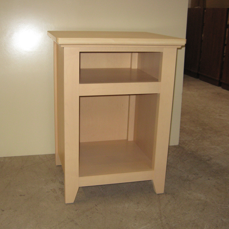 Custom Nightstand with No Drawer or Door Leisters Furniture