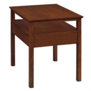 Ridgemont: Rectangular End Table With Shelf