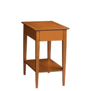 Saxony: Chairside Table With Shelf