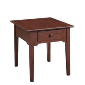 Shaker : Rectangular End Table With Drawer